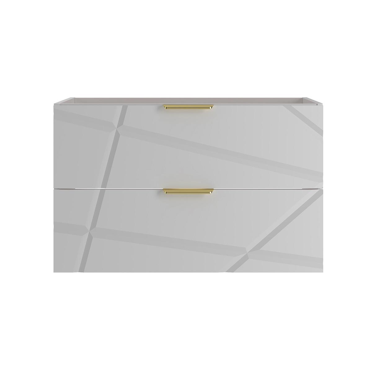 WASCHTISCHUNTERSCHRANK 80cm Aurora Weiß - Weiß, Holzwerkstoff (80/50/45.8cm) - Petits-meubles