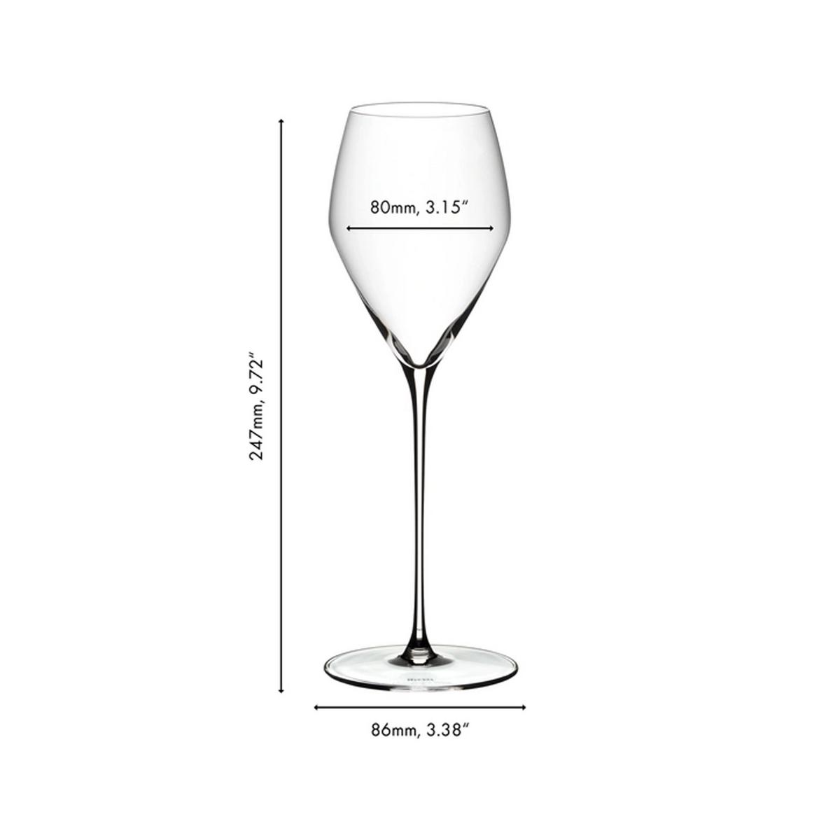 CHAMPAGNER WEINGLÄSER Veloce transparent 327 ml 6er Set - Transparent, Glas (0.33L) - Riedel