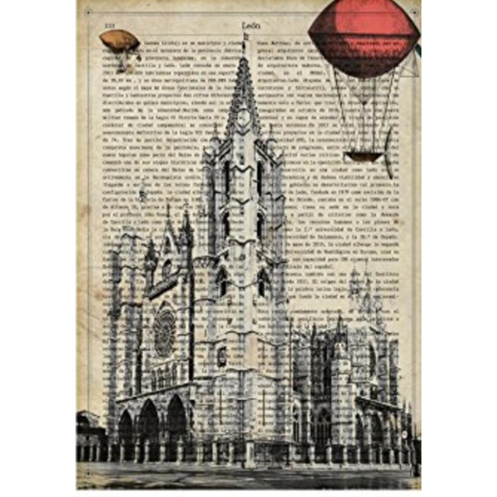 POSTER Vintage Von Leon. A4 Rahmenlos - Klar, Papier (29.7/5/21cm) - Nacnic