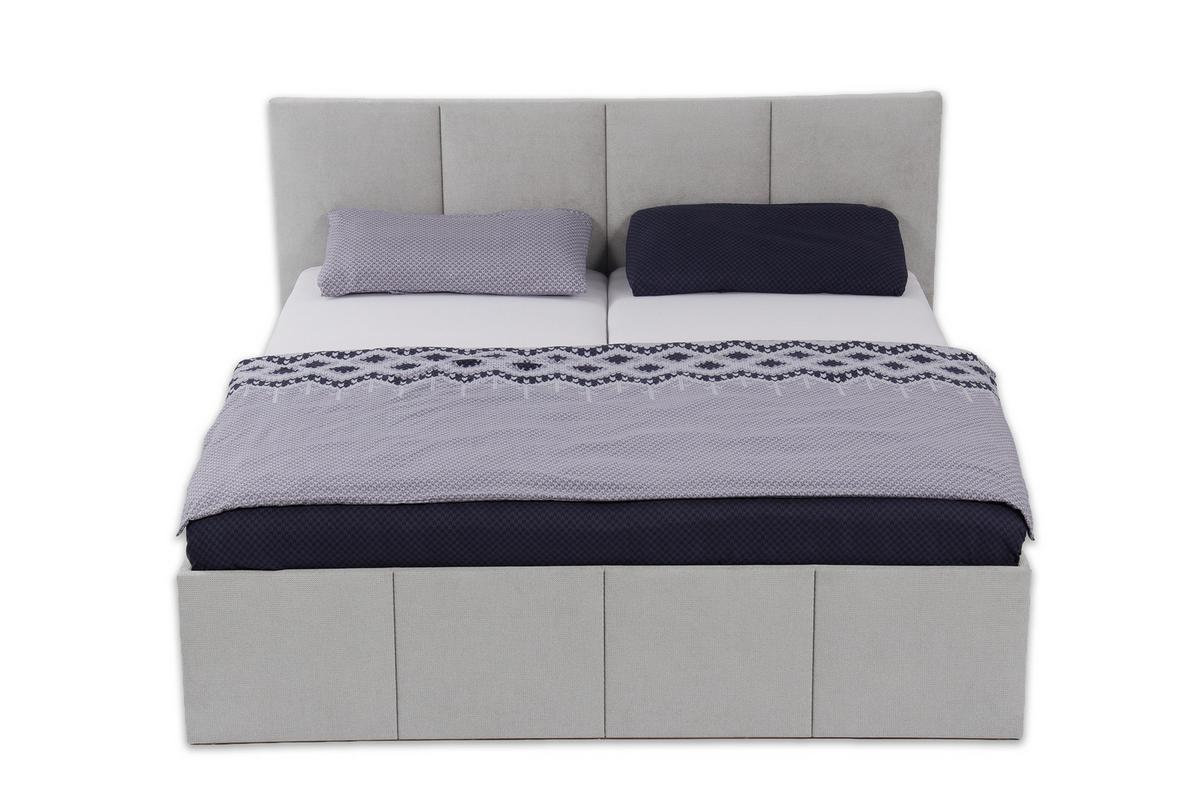 POLSTERBETT Dalas Grau 160 x 200 x 40 cm Bettkasten Mit hochwertiger Matratze H3 (bis 120 kg) und Lattenrost - Grau, Holz (160/200cm) - Halmon Schlafkomfort Betten 
