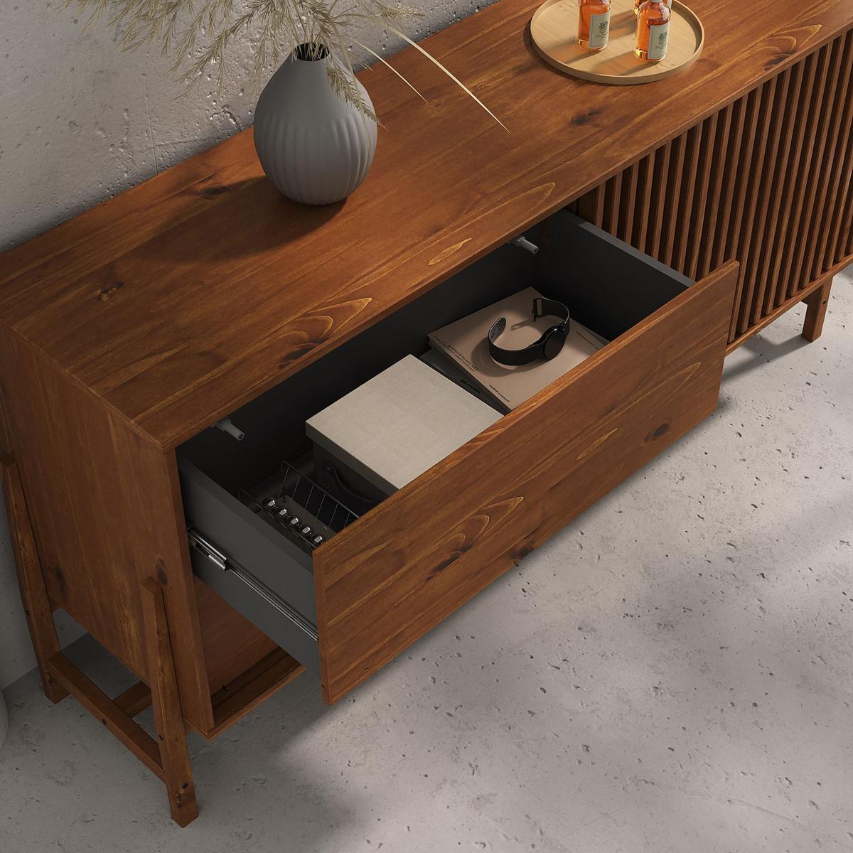 SIDEBOARD ADAMO Kastanie - Kastanienfarben, Holz (145/75/41cm) - IDIMEX