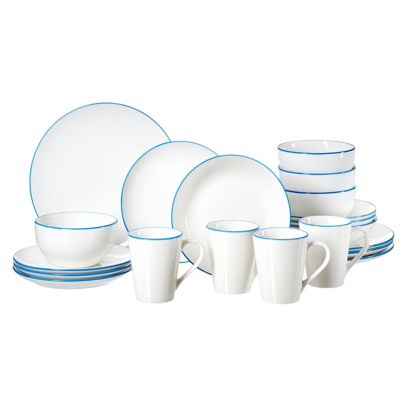 KOMBI-SET Adela blau 20-tlg. - Blau, Keramik (2/2/2cm) - Ritzenhoff Breker