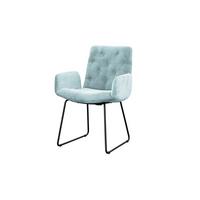 STUHL NEW CHARME Hellblau Cord (1er-Set) - Hellblau, Textil (59/87/66cm) - KAWOLA