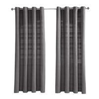 ÖSENVORHANG Rajput blickdicht 2er-Set, 167/228 cm - Grau, Textil (167/228cm) - Homescapes