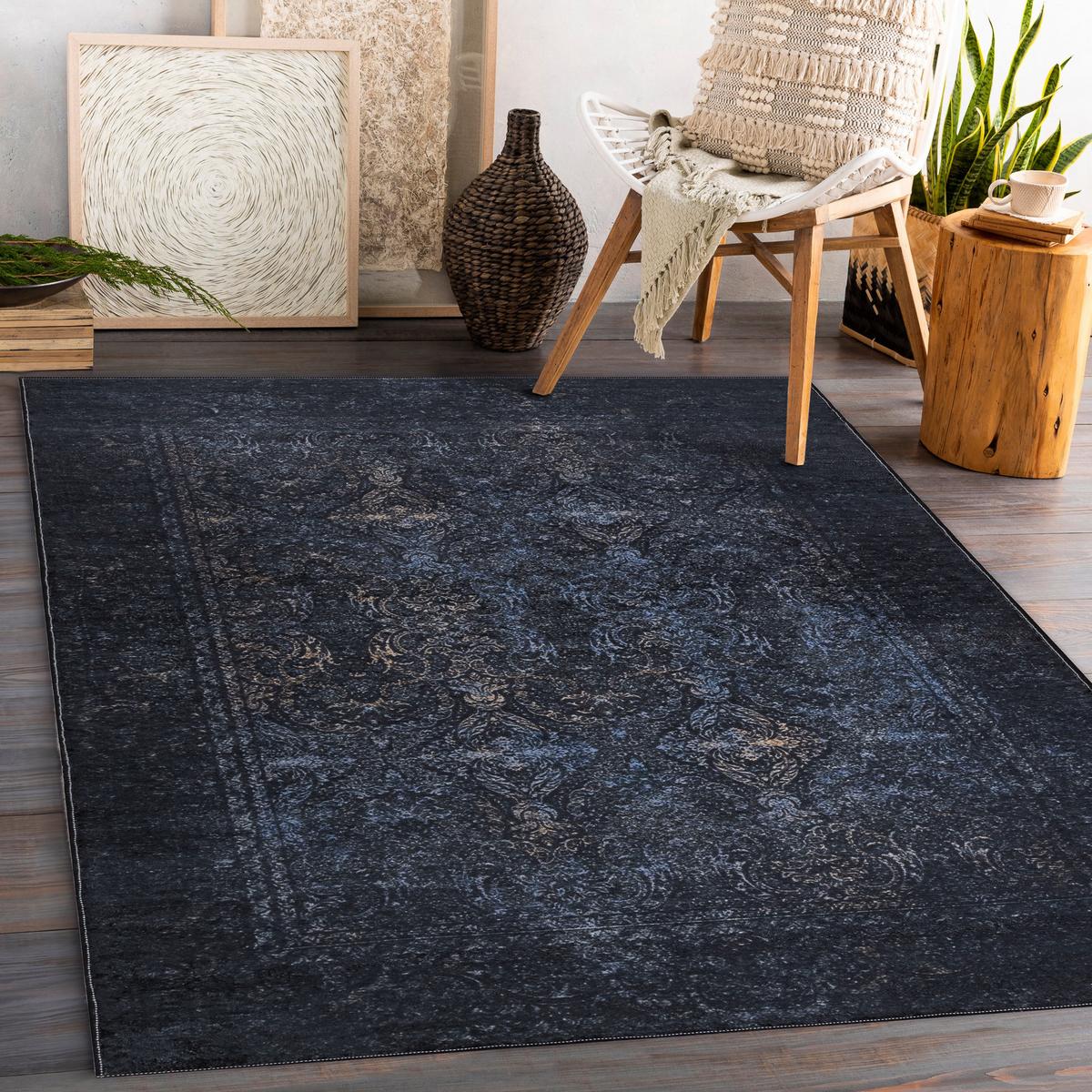 TEPPICH Andre 120/170 cm - Schwarz, Textil (120/170cm) - rugsX