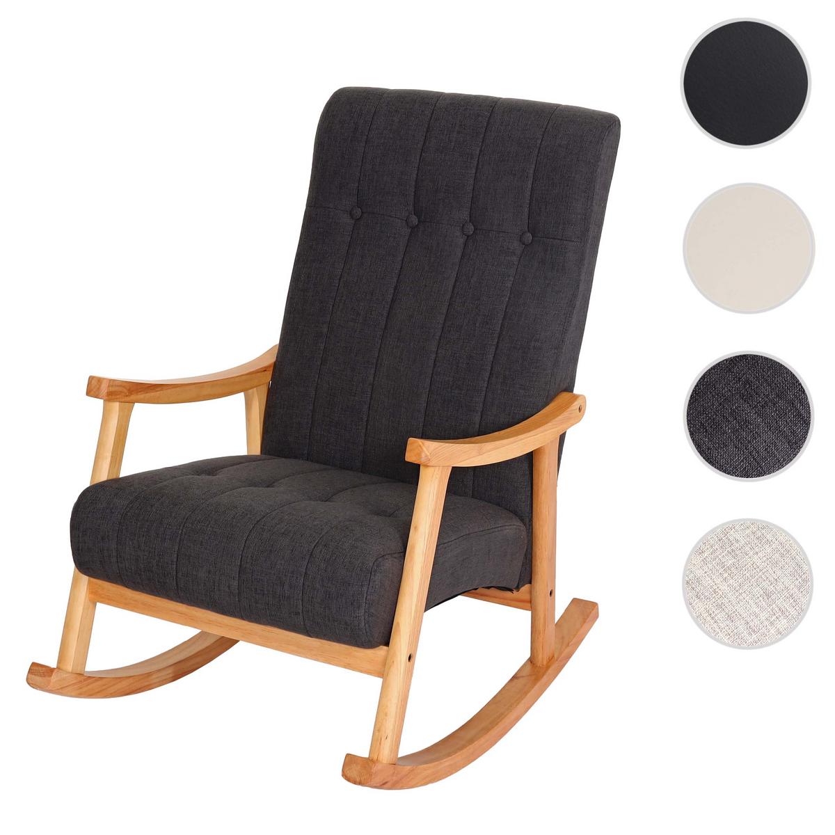 SCHAUKELSTUHL Grau - Dunkelgrau/Grau, Holz (62/97/82cm) - MCW