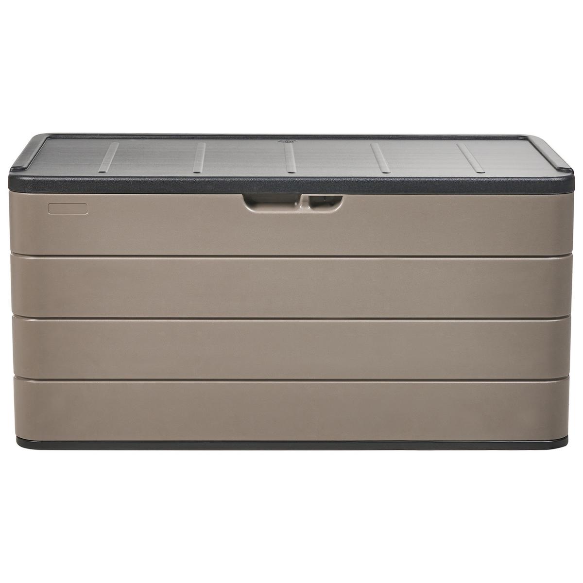 AUFBEWAHRUNGSBOX 116/ 60 cm Braun Milies - Schwarz/Braun, Kunststoff (116/60/60cm) - Beliani