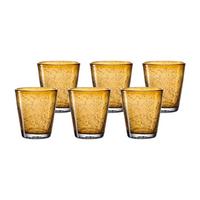 TRINKGLÄSER Burano gelb 330 ml 6er Set - Gelb, Glas (0.33L) - Leonardo Living