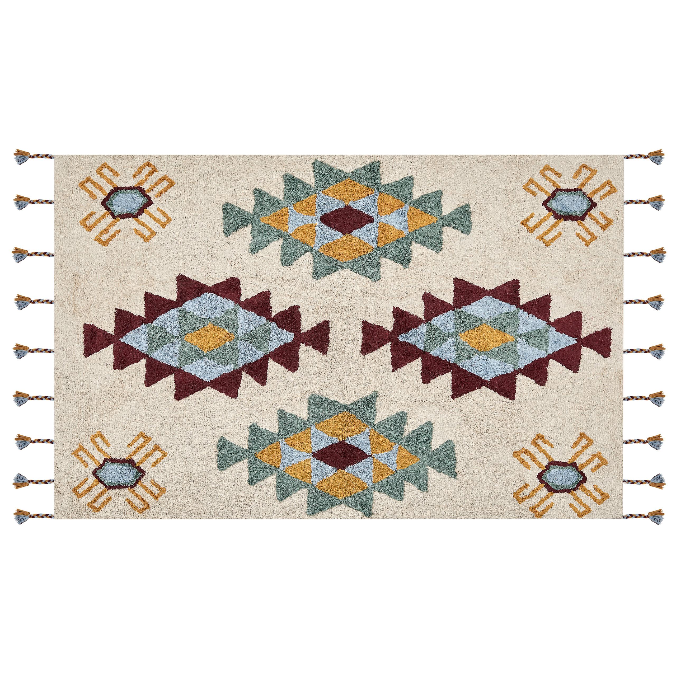 KURZFLOR-TEPPICH Duzce 200/140 cm - Multicolor, Textil (140/200cm) - Beliani