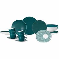 KOMBISERVICE Life Fashion Trendy Petrol 30-tlg. - Petrol, Keramik (2/2/2cm) - Seltmann Weiden