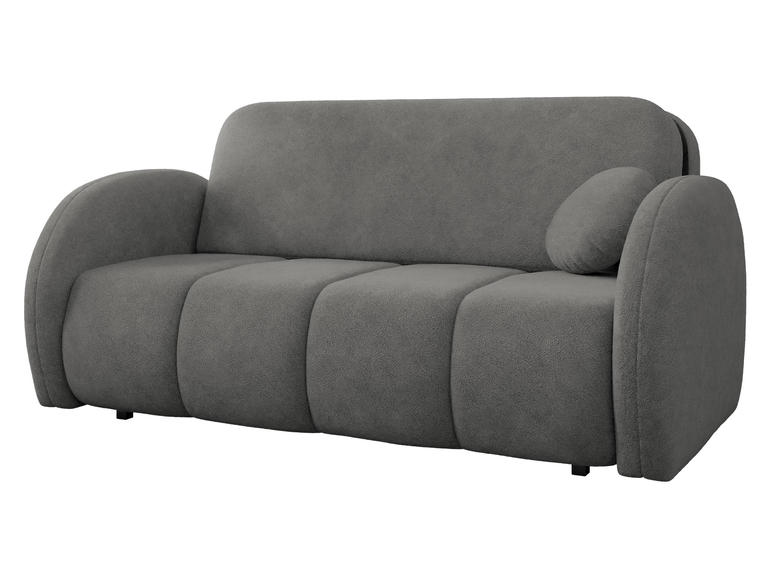 SCHLAFSOFA Viva Comfy IV - Schwarz/Grau, Holz/Textil (172/85/103cm) - MIRJAN24