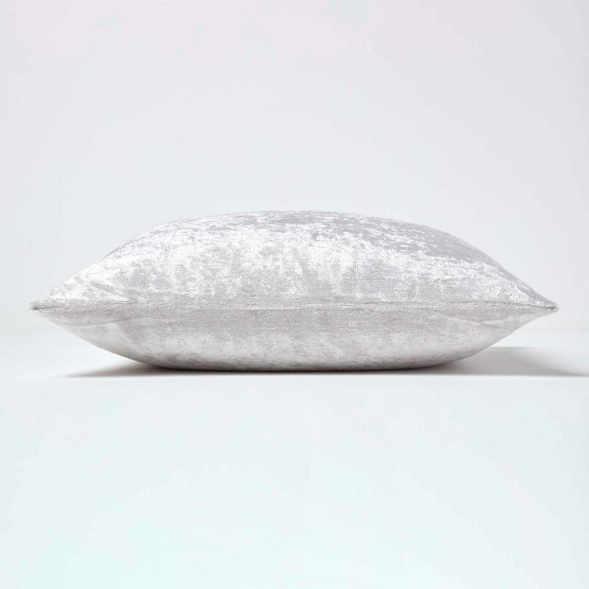 KISSENHÜLLE Pannesamt champagner 45/45 cm - Champagner, Textil (45/45cm) - Homescapes