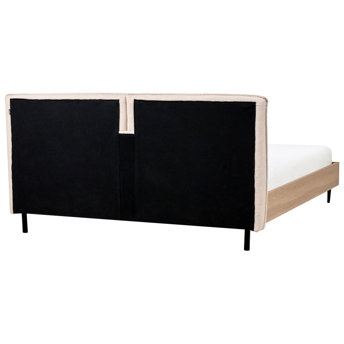 BETT mit Lattenrost 180x200 cm Beige Limanton - Beige, Textil (180/200cm) - Beliani