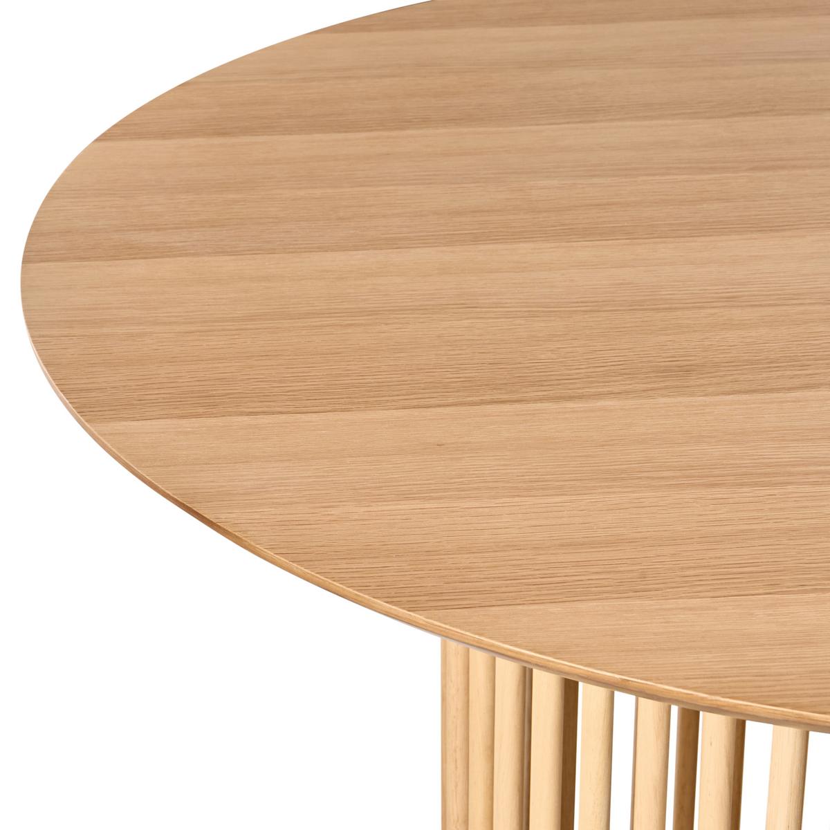 ESSTISCH Helle Eiche 110/110 cm Boyle - Hellbraun, Holzwerkstoff (110/110/75cm) - Beliani