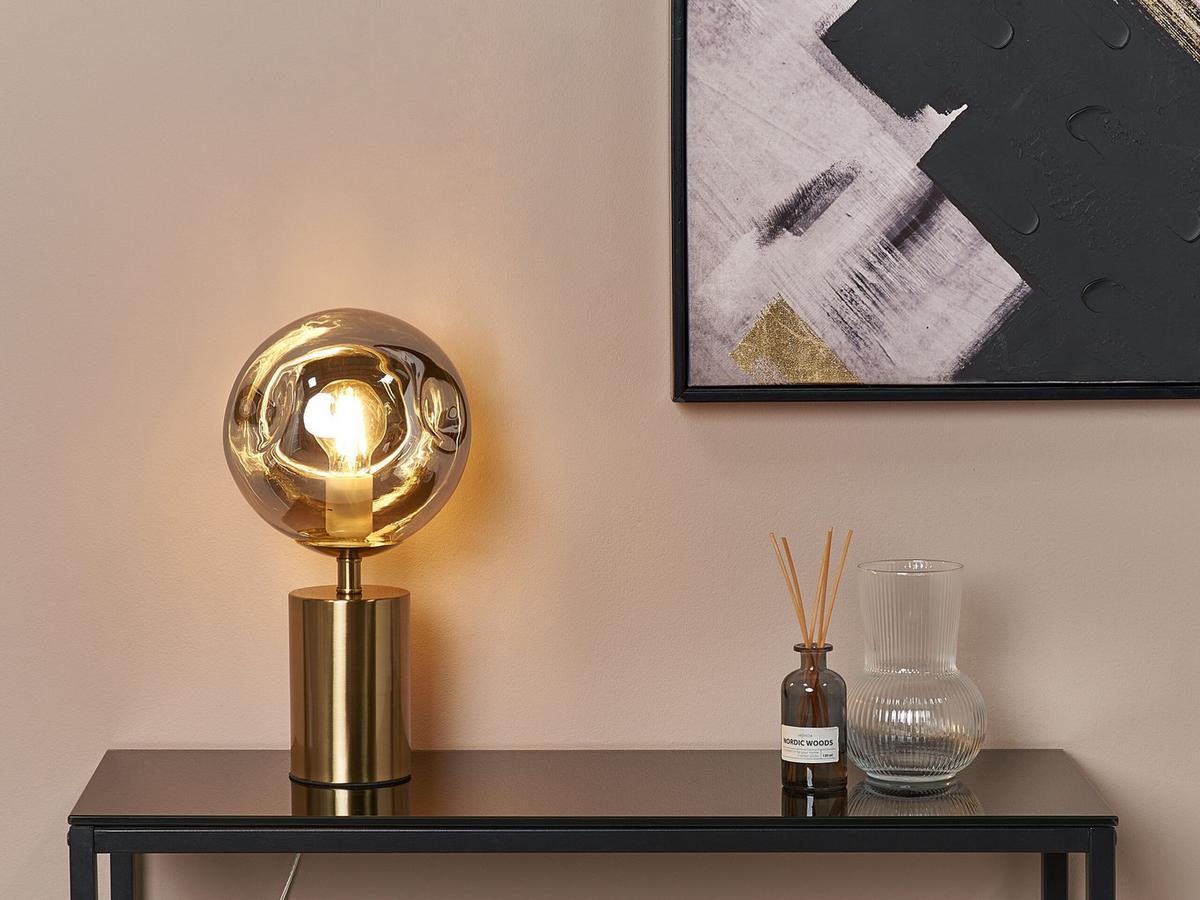 TISCHLAMPE Boyd 20/20/45 cm - Messingfarben, Metall (20/20/45cm) - Beliani