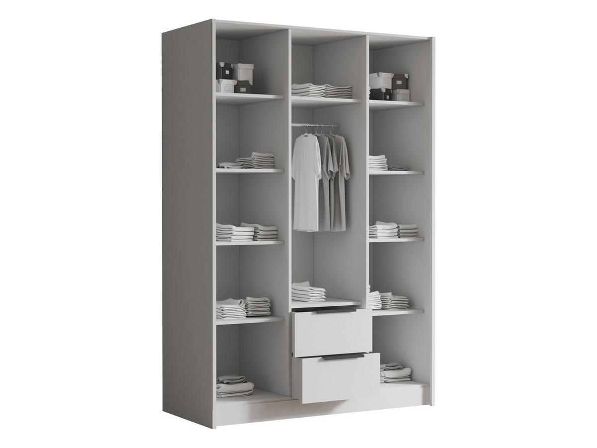 KLEIDERSCHRANK Calwi I - Eichefarben/Goldfarben, Holzwerkstoff/Kunststoff (150/216/60cm) - MIRJAN24