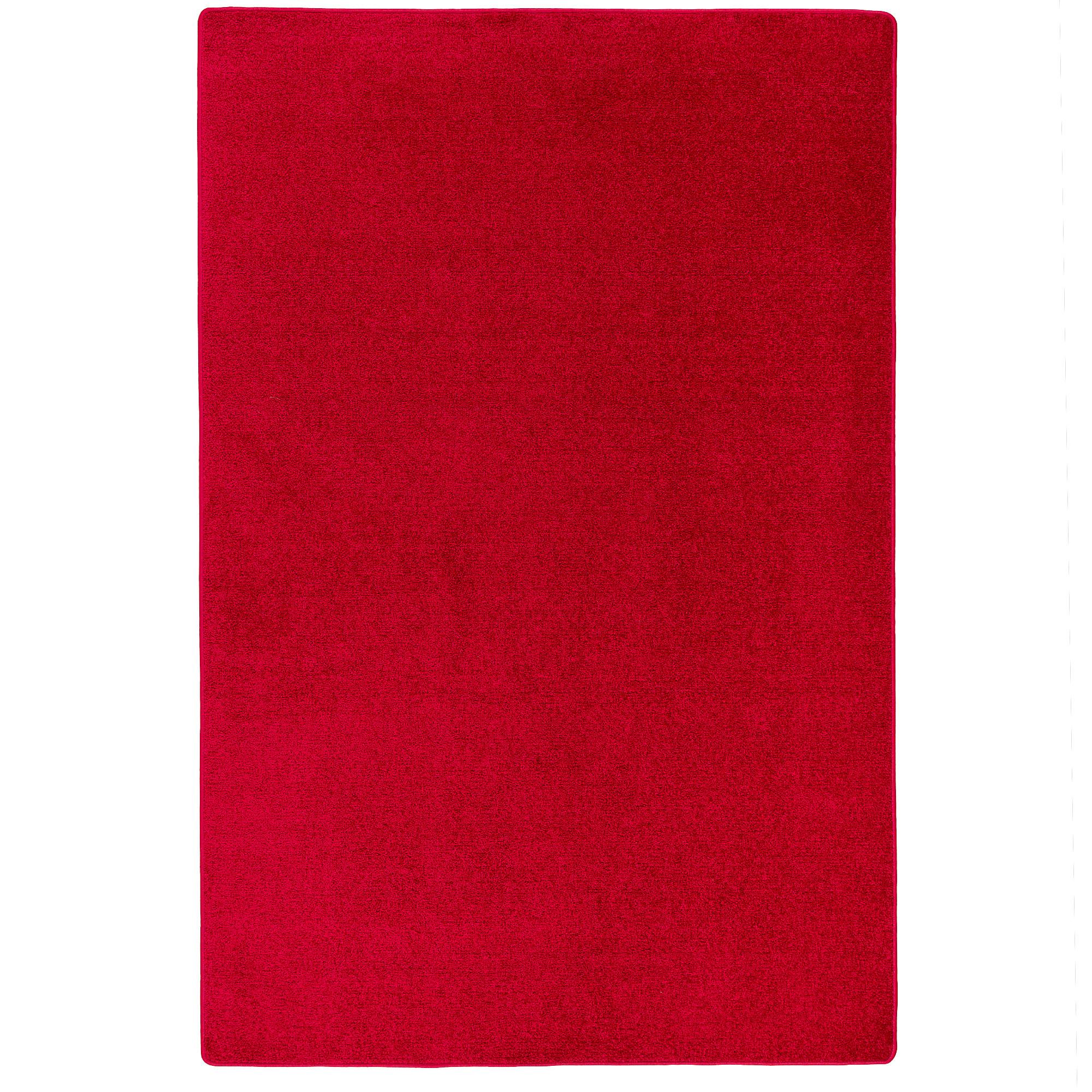 HOCHFLOR VELOURS TEPPICH LUNA - Rot, Textil (100/300cm) - Snapstyle