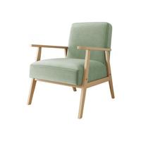SESSEL Retro - Naturfarben/Mintgrün, Holz/Textil (59/76/67cm) - MIRJAN24