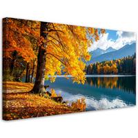 LEINWANDBILD Landschaften 100x50cm - Gelb, Textil (100/50cm) - Feeby