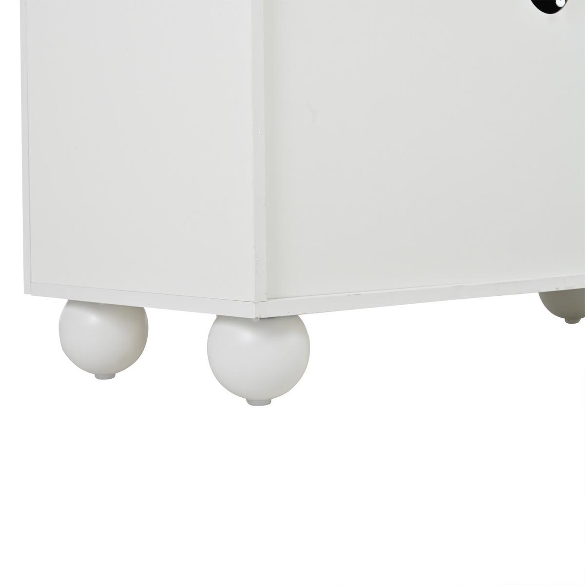 TV-LOWBOARD 180 cm in Weiß & Eiche-Optik - Weiß, Holzwerkstoff (180/45/40cm) - Urban Meuble