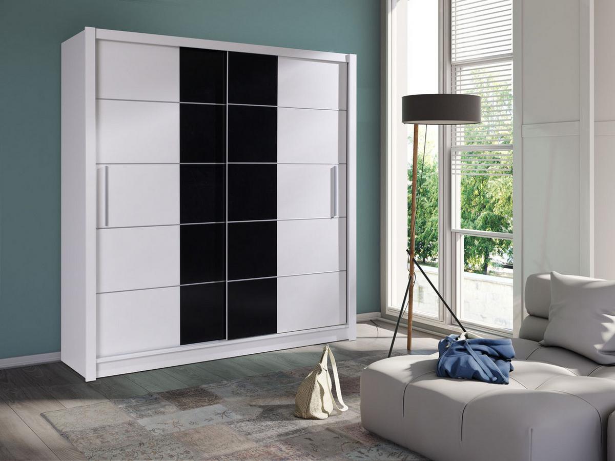 KLEIDERSCHRANK Weiß 204/215/62 - Weiß, Holzwerkstoff (204/215/62cm) - RAUMHIRSCH FURNITURE
