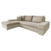 ECKSOFA Bangkok Mini - Silberfarben/Creme, Holz/Textil (274/182cm) - MIRJAN24