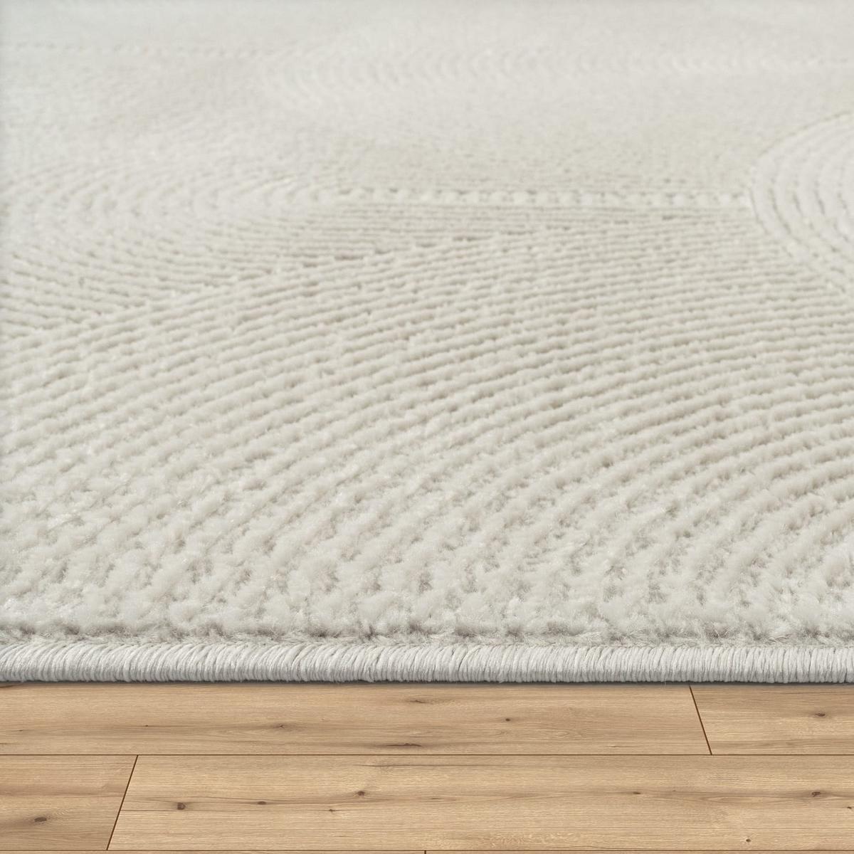 FLACHWEBETEPPICH Boho Creme 80 x 150 cm - Creme, Kunststoff (80/150cm) - TT Home