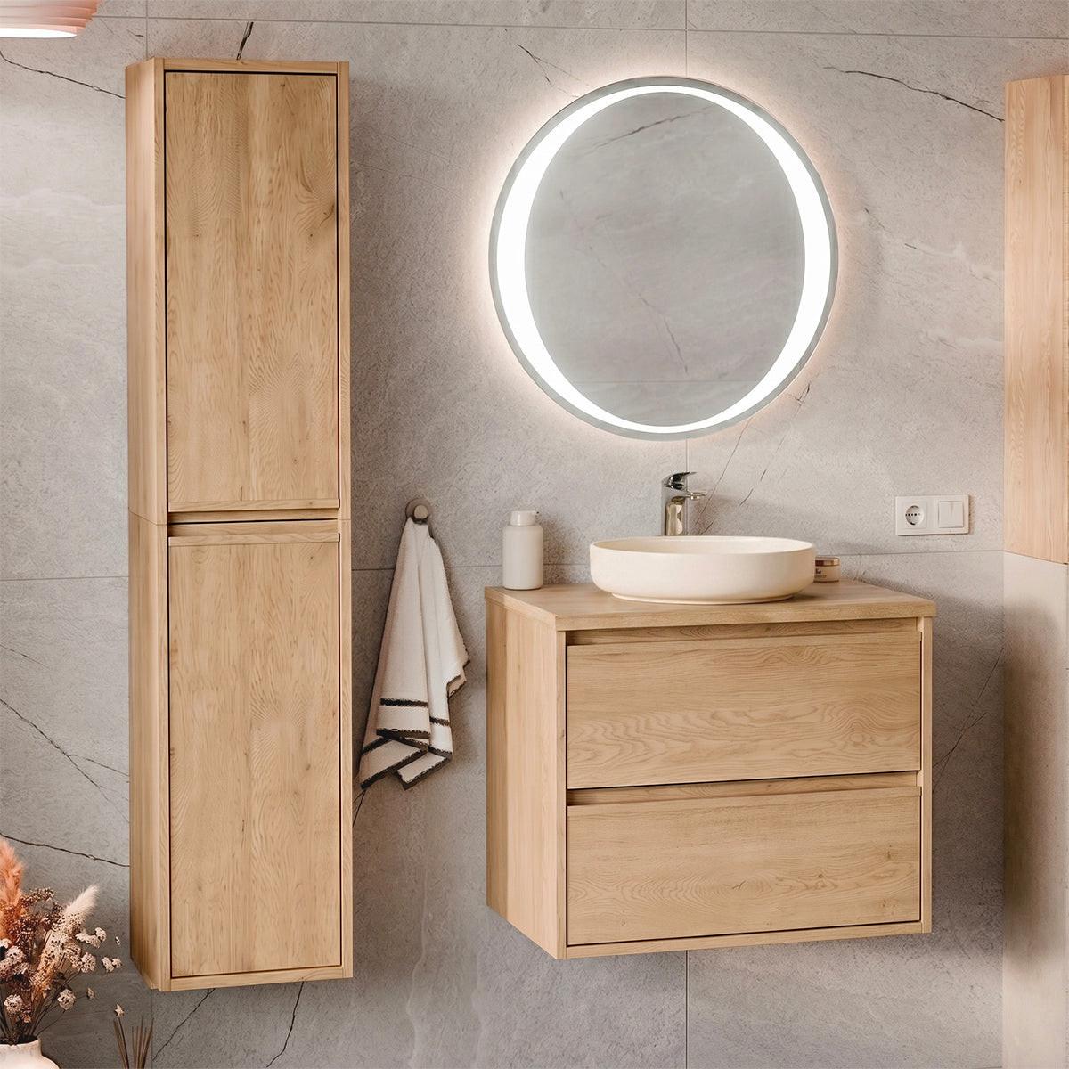 WASCHTISCH 60cm Edmé Holz - Braun, Holzwerkstoff (60/52.2/46cm) - Petits-meubles