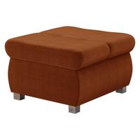 POLSTERHOCKER Orkan Klein - Silberfarben/Braun, Holz/Textil (60/39/60cm) - MIRJAN24