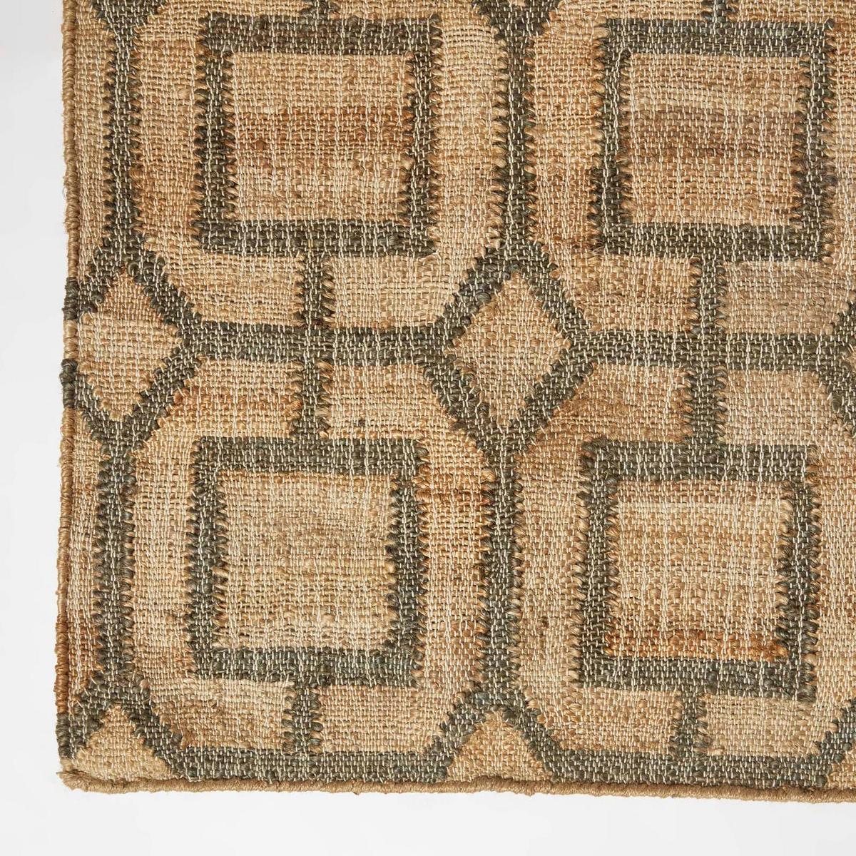 JUTETEPPICH Tiran geometrisch gemustert 160/230 cm - Grau, Naturmaterialien (160/230cm) - Homescapes