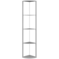 STEHLAMPE MDF Grau - Grau, Holzwerkstoff (42/29.5/163cm) - HOMCOM