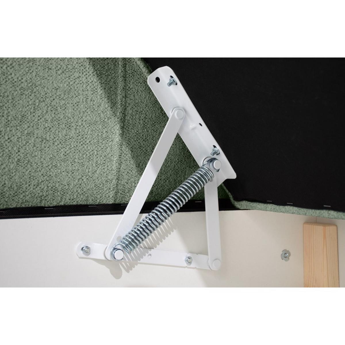 POLSTERBETT Topiq I 144/203/103 grün, Bouclé-Stoff - Grün, Holzwerkstoff (140/200cm) - Beautysofa