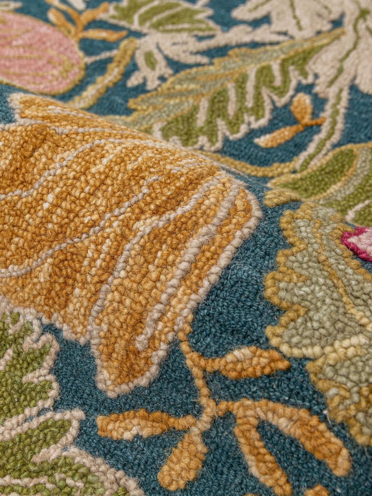 LÄUFER handgetuftet CHAR, in Multi, Blütenmuster, 60 x 230 cm - Multicolor, Textil (60/230cm) - KADIMA DESIGN