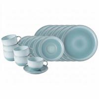 KAFFEESERVICE Perlemor Aqua blau 18-tlg. - Blau, Keramik (2/2/2cm) - like.Villeroy & Boch