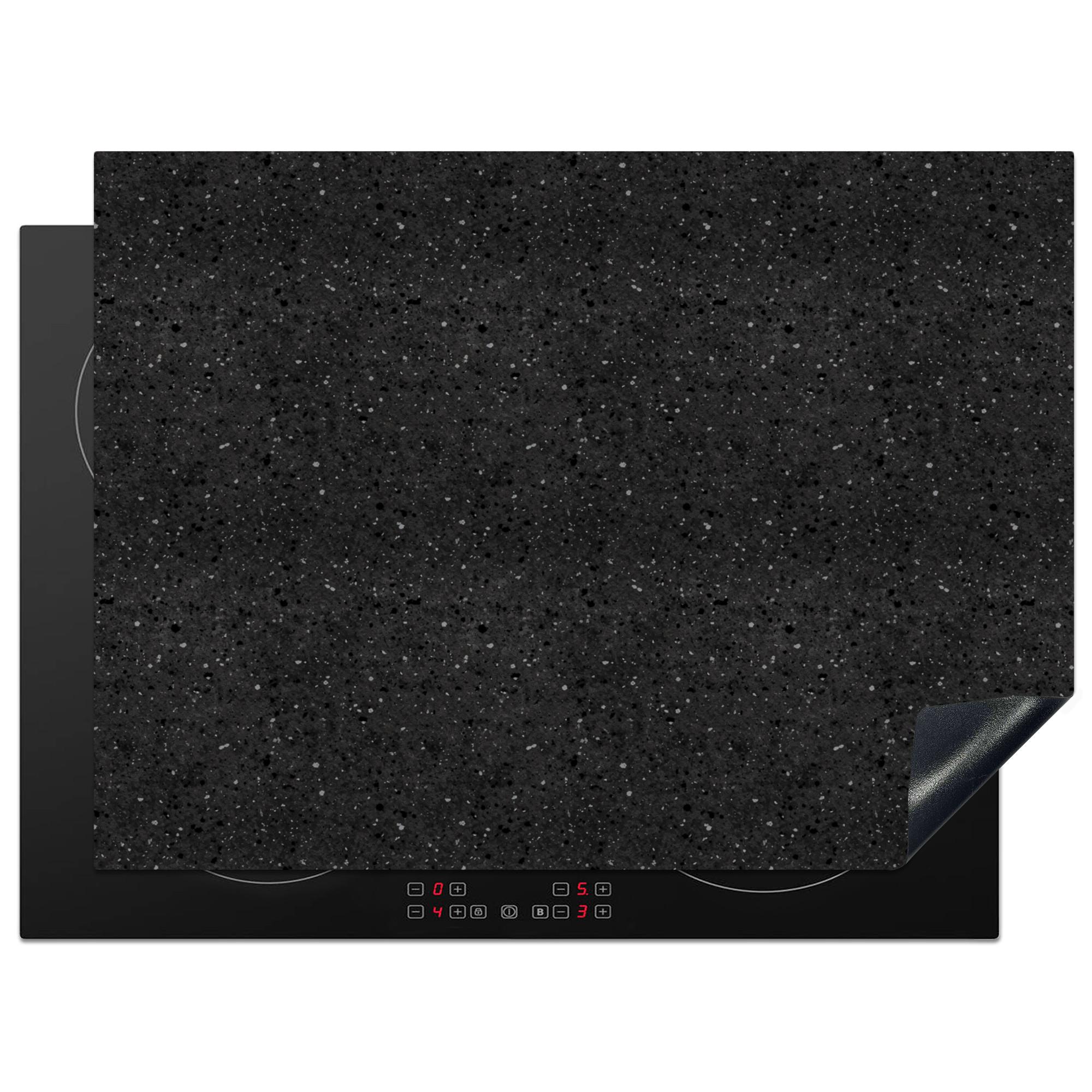 HERDABDECKPLATTE Granit - Schwarz - Grau Induktionsmatte 71x52 cm - Anthrazit, Kunststoff (71/52/0.2cm) - MuchoWow