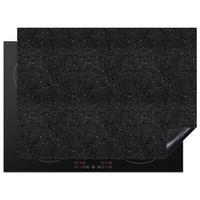 HERDABDECKPLATTE Granit - Schwarz - Grau Herdabdeckung Induktionsfeld 70x52 cm - Anthrazit, Kunststoff (70/52/0.2cm) - MuchoWow