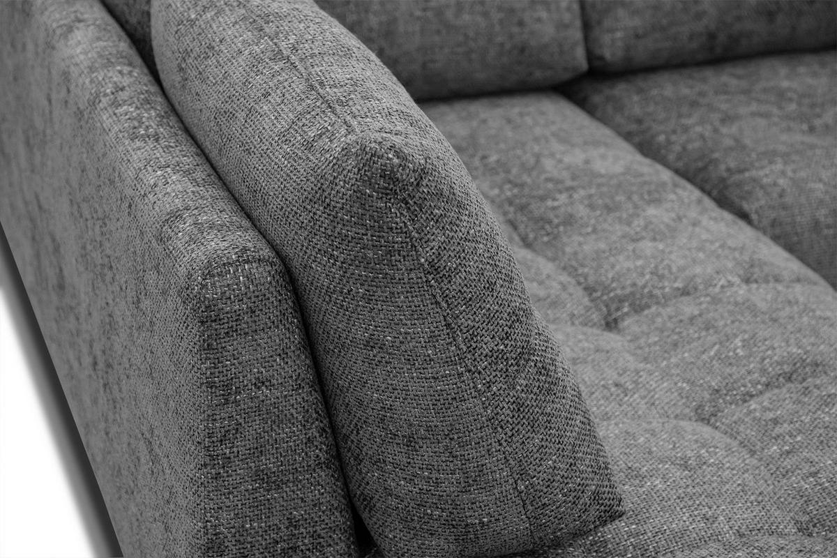 ECKSOFA SALVINI 5-Sitzer, dunkelgrau - Dunkelgrau/Schwarz, Holzwerkstoff/Textil (158/292cm) - Wozimo