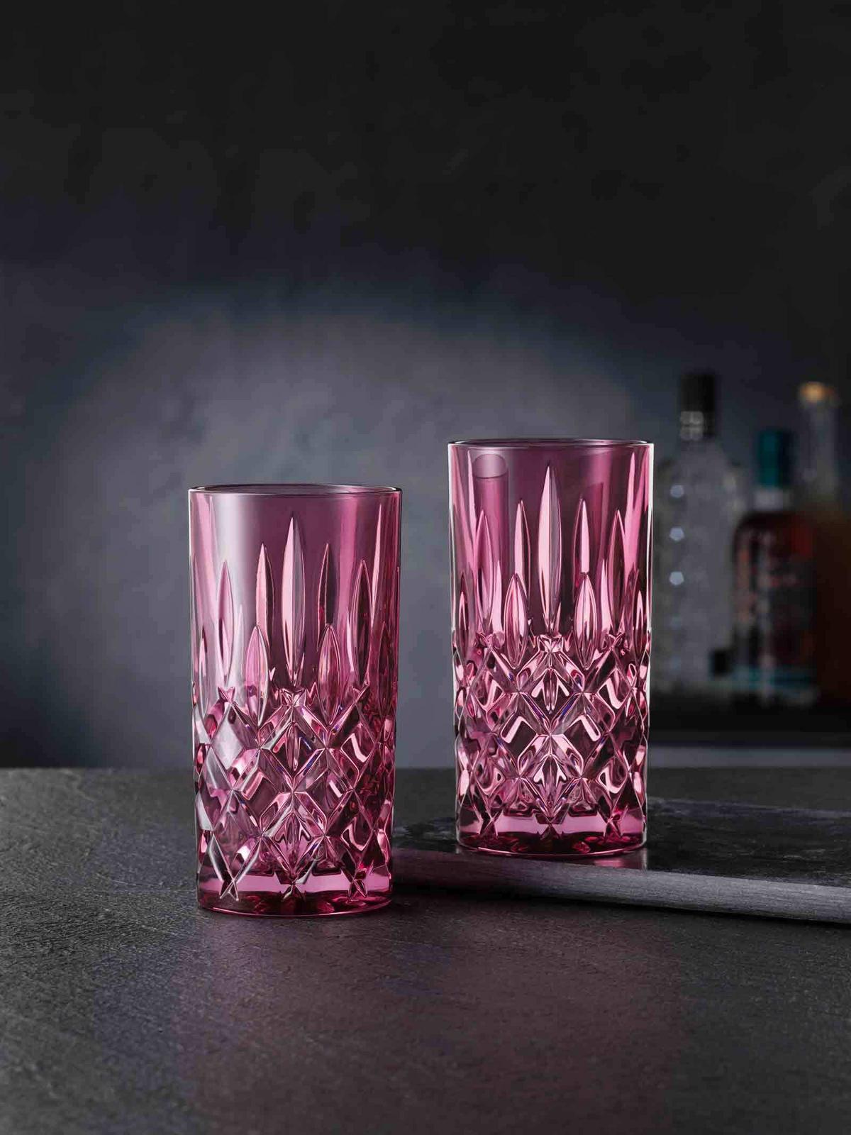 LONGDRINKGLÄSER Noblesse Berry 395 ml 2er Set - Beere, Glas (0.395L) - Nachtmann