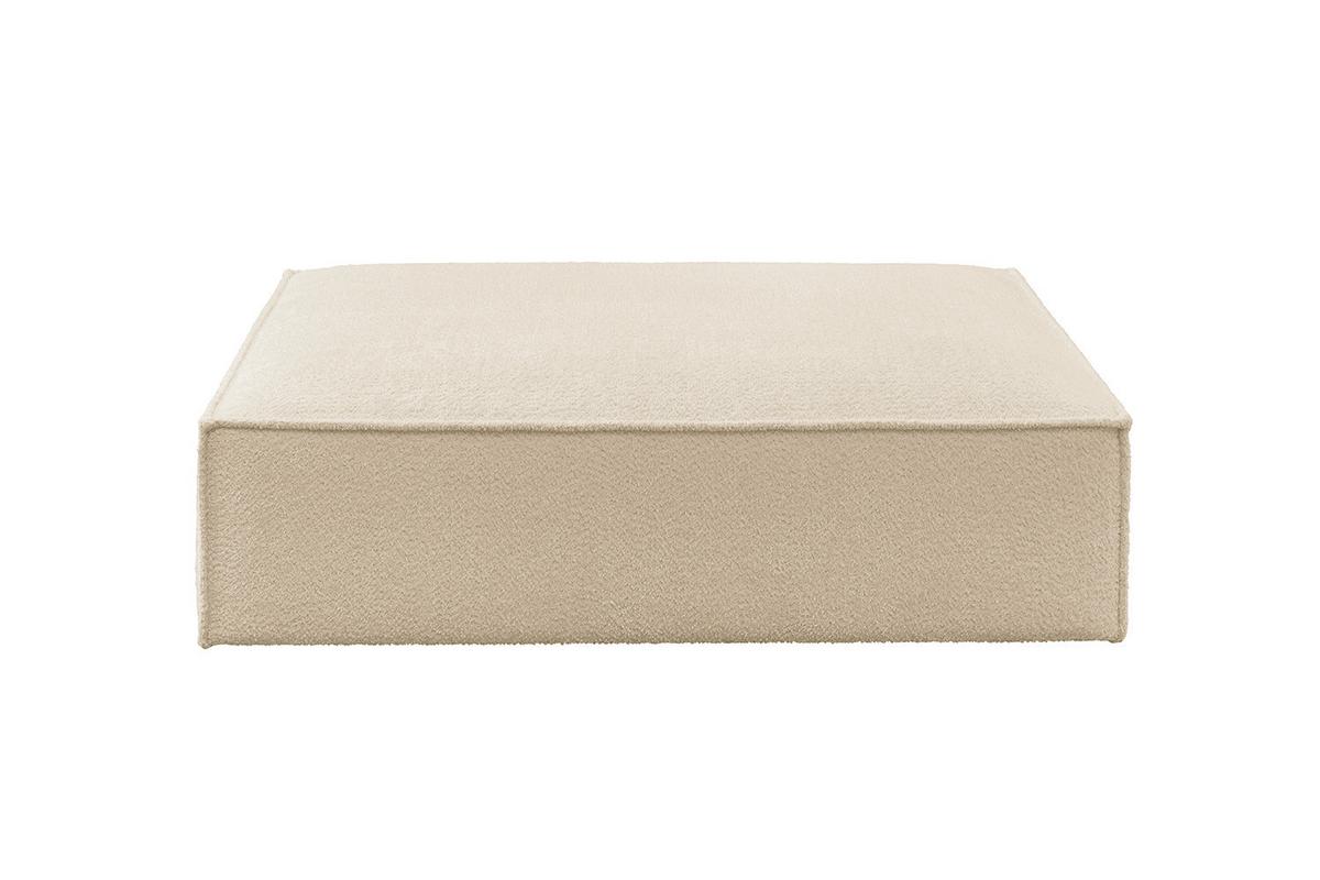 POLSTERHOCKER CARMO Beige Flachgewebe - Beige, Textil (145/43/100cm) - KAWOLA