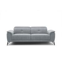 SOFA AVENA 3-Sitzer, silberfarben - Silberfarben, Holzwerkstoff/Textil (204/80/108cm) - Wozimo