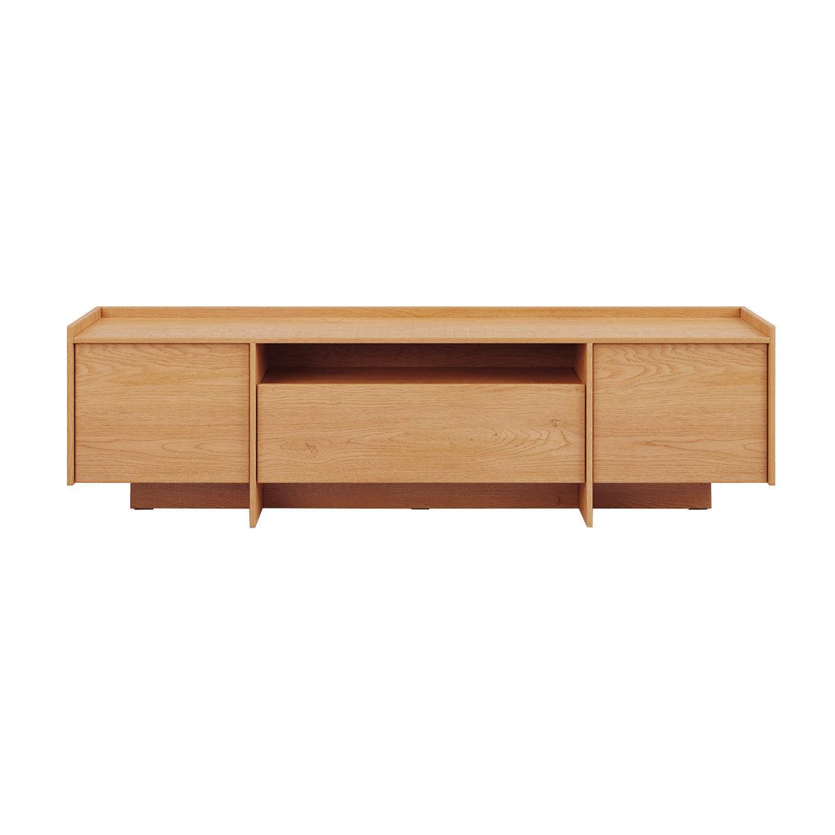 TV-MÖBEL Japandi Holz - Braun, Holzwerkstoff (196.8/57.4/38cm) - Petits-meubles