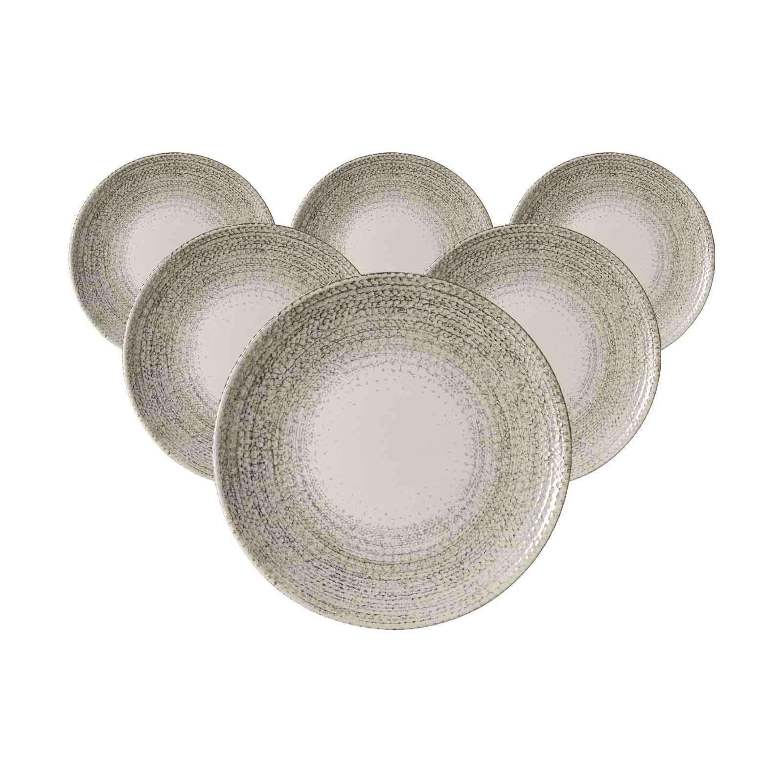DESSERTTELLER Rimini grau ø 20,5 cm 6er Set - Grau, Keramik (20.5cm) - Ritzenhoff Breker