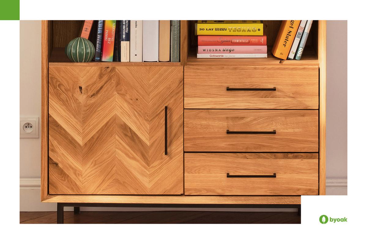 BÜCHERREGAL LEON 97x45 Kernbuche - Kernbuche, Holz (97/176/45cm) - byoak