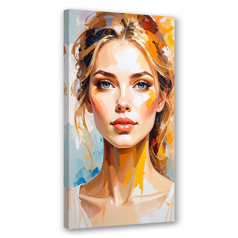 LEINWANDBILD Porträt Frauen Modelle 60x120cm - Multicolor, Textil (60/120cm) - Feeby