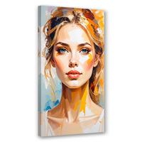 LEINWANDBILD Porträt Frauen Modelle 60x120cm - Multicolor, Textil (60/120cm) - Feeby