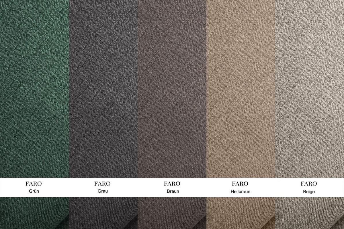 ECKSOFA Feliz In Faro - Braun, Holzwerkstoff/Textil (250/160cm) - Fun Möbel