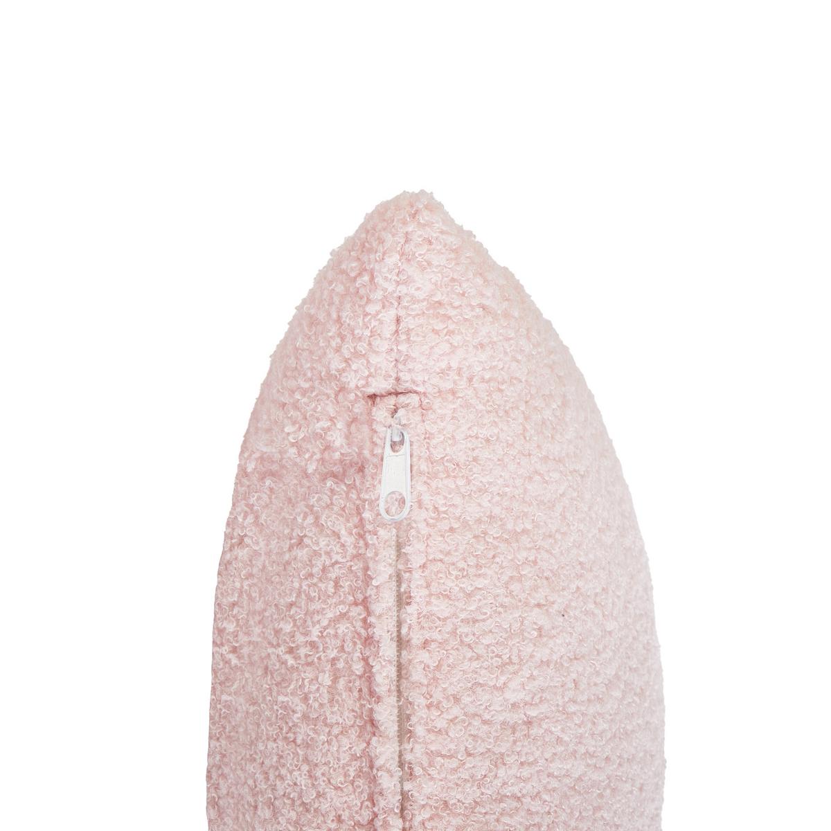 SESSEL Pastellrosa Otsby - Pink/Schwarz, Textil (60/76/55cm) - Beliani