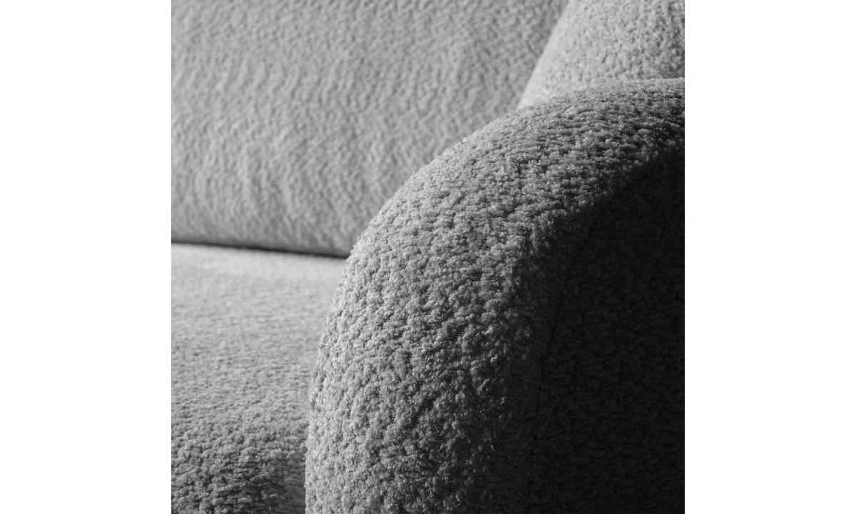ECKSOFA PALOMA L 235/155/85 cm Coral 75 - Grau, Textil (235/155cm) - Lookway