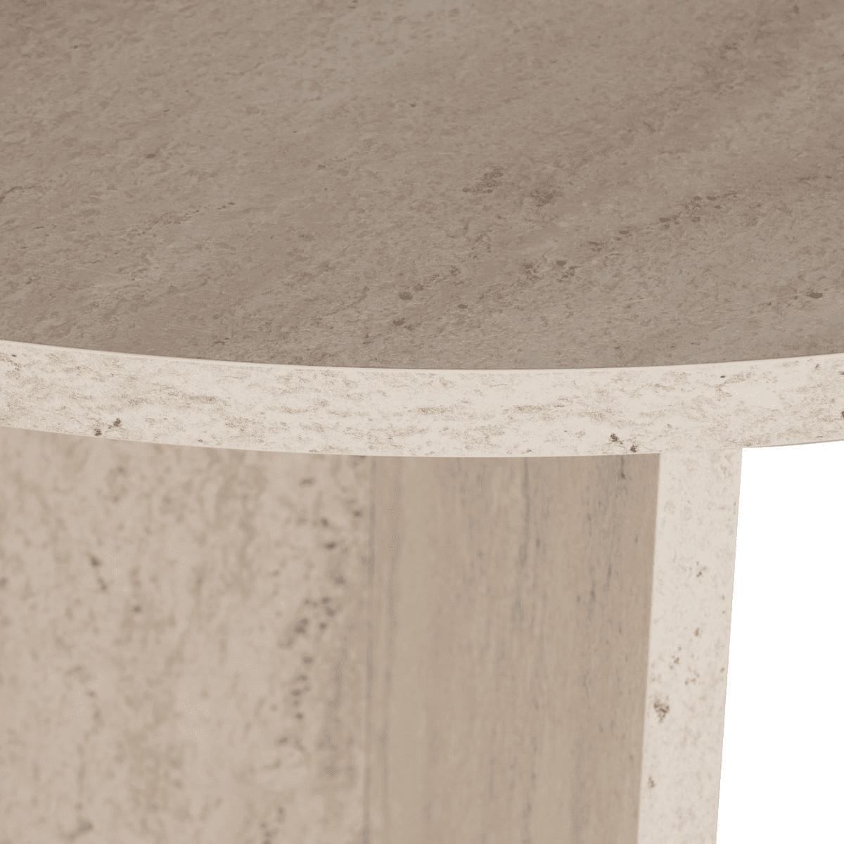 ESSTISCH mit abgerundeten Kanten sable 180/75/89,5 cm - Beige, Holzwerkstoff (96/89.5/75cm) - Calicosy