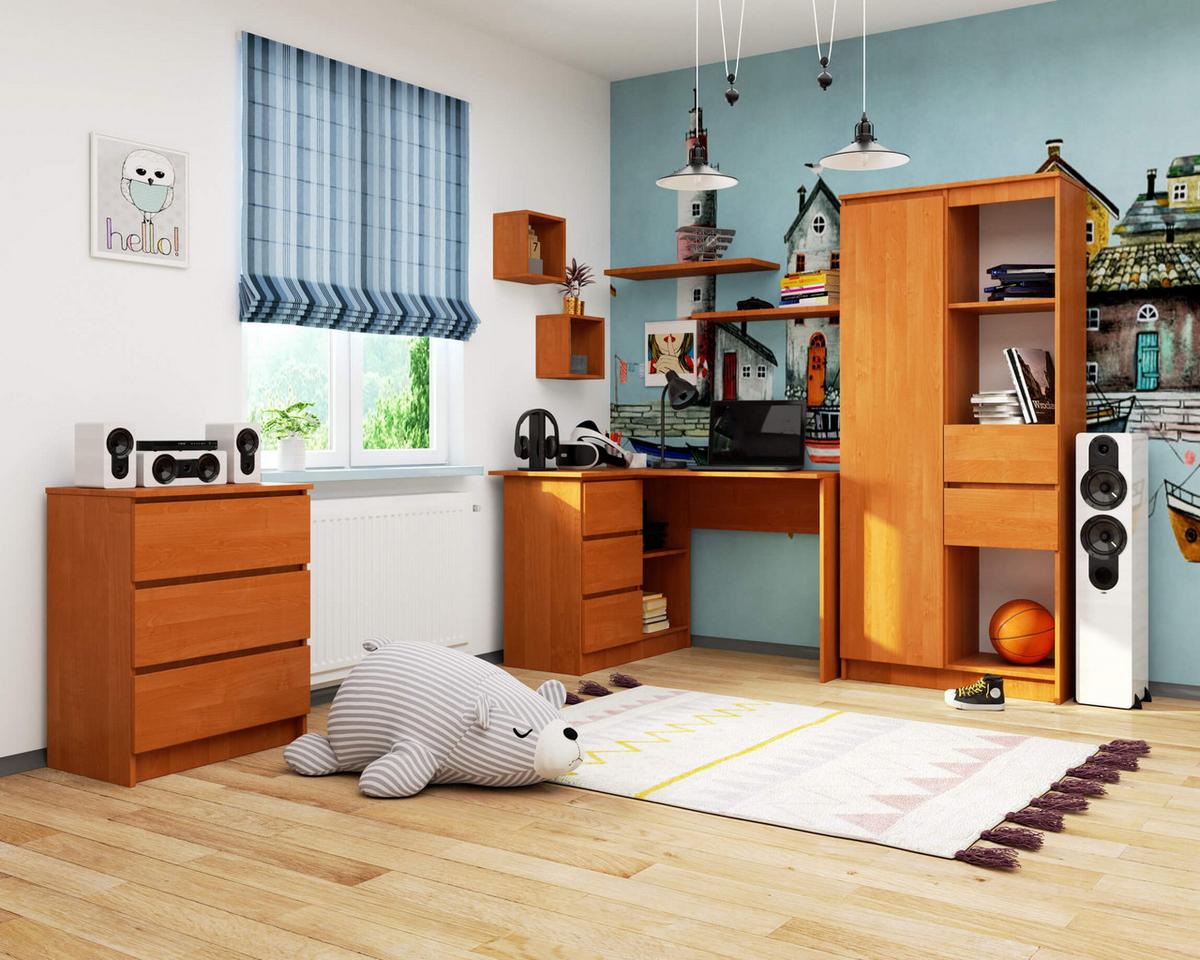 SCHREIBTISCH Erlefarben 77/124/85 - Erlefarben, Holzwerkstoff (135/50/77cm) - RAUMHIRSCH FURNITURE